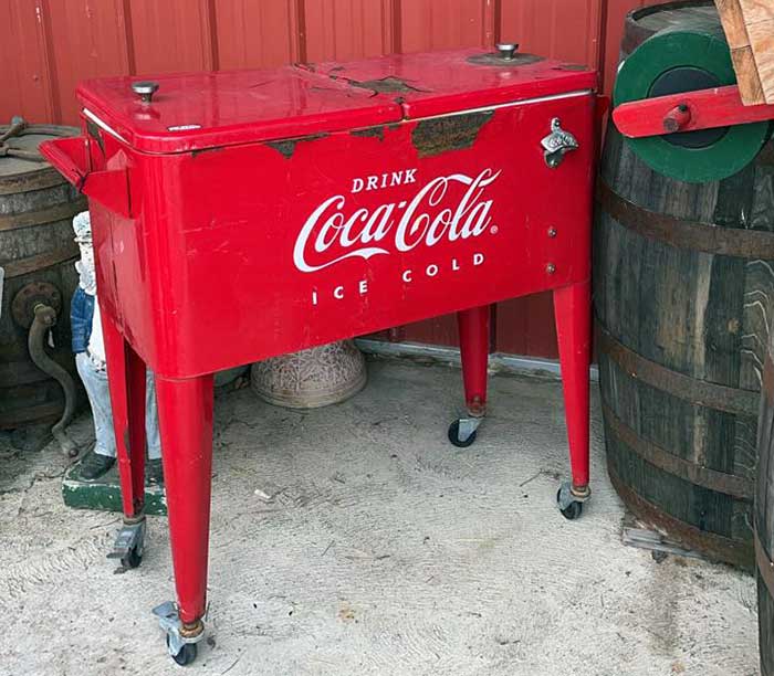 Pieces of the past antiques coca cola cooler