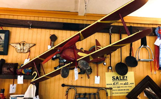 Pocono-Antique-Mall-Peddlers-Village-antique-toy-biplane