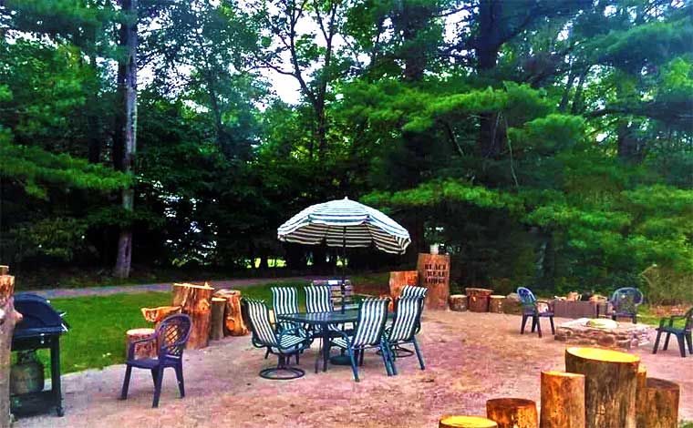 Pocono Black Bear Lodge Patio Seating