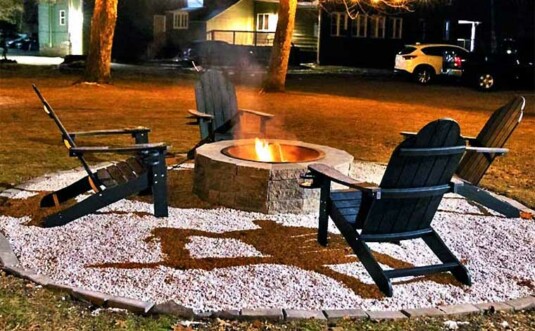 Pocono Retreat Room Fire Pit