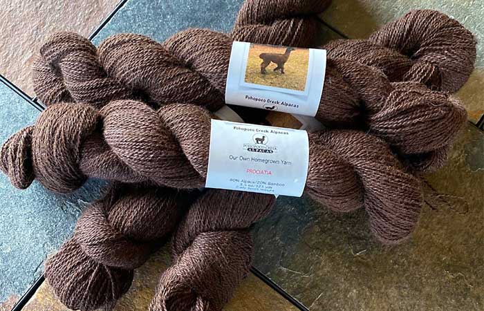 Pohopoco Creek Alpacas yarn