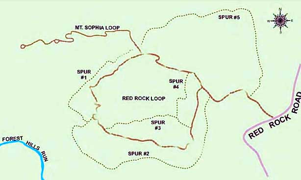 Red Rock Trailhead Map