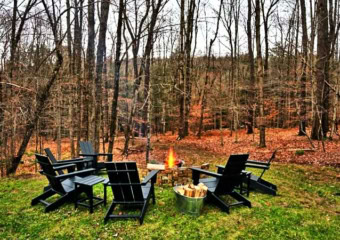 Renovated Mid-Century House Fire Pit