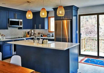 Renovated Mid-Century House Kitchen