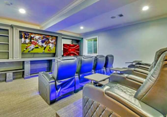 Reside in Opulence Media Room