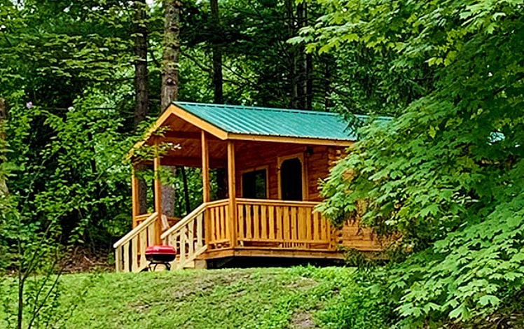 River Beach Campsites cabin