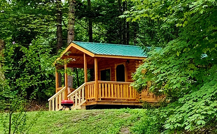 River Beach Campsites cabin