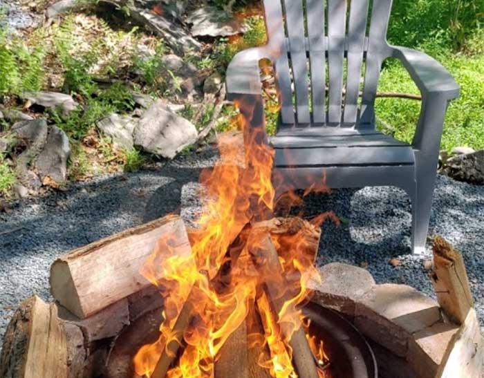 Secluded-Acres-Campground-beautiful-fire-ring-and-chair