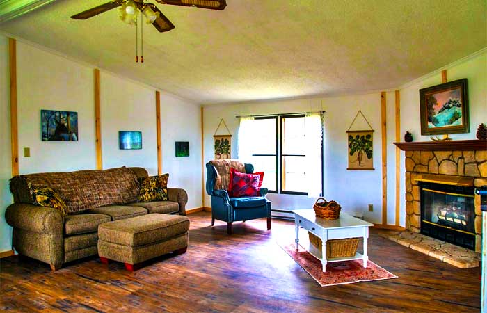 Secluded Mountain View Getaway Living Room