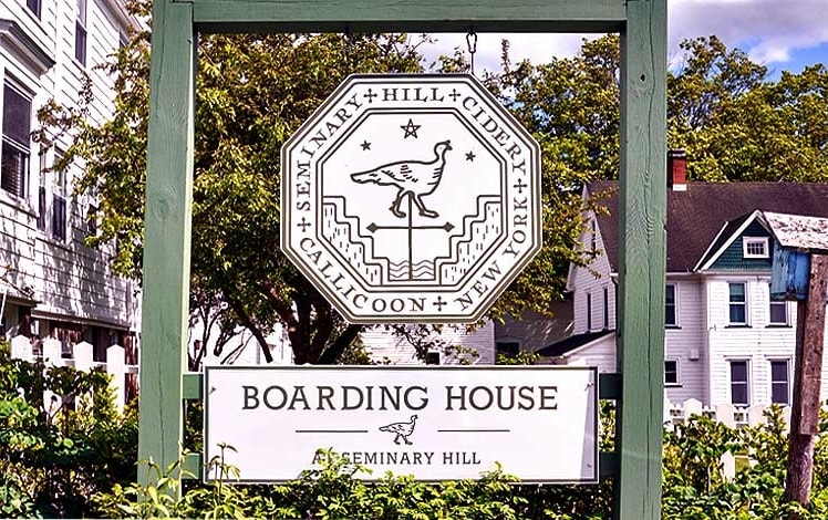 Seminary Hill Boarding House sign