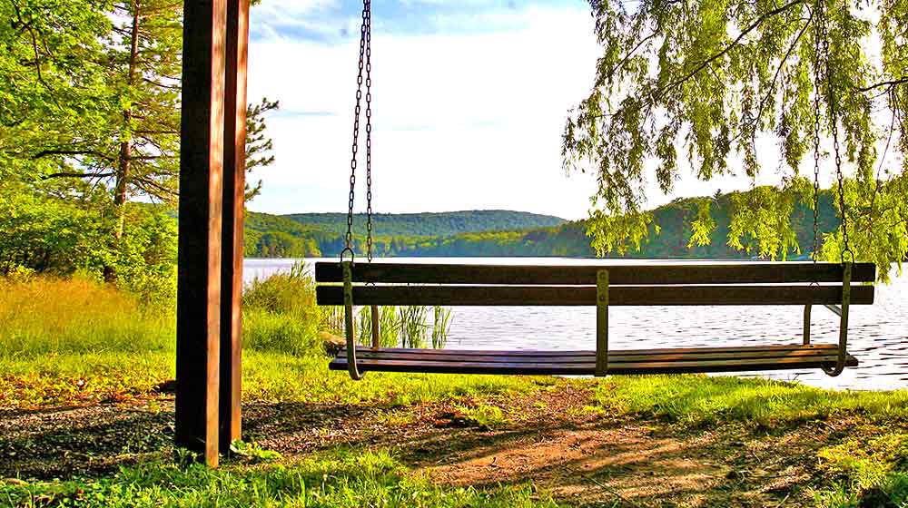 Skytop Lode Nature Weekend Swing on the Lake