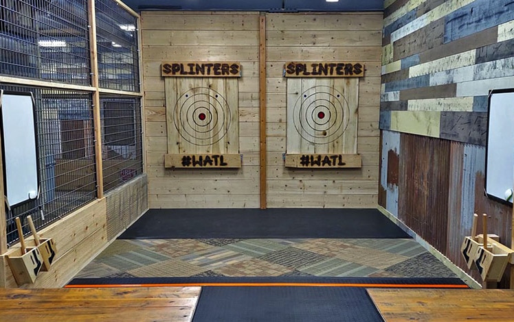 Splinters throwing stall for groups