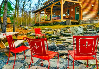 Standing Stone Cabin Fire Pit