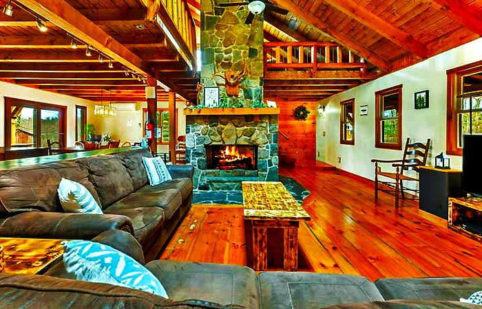 Standing Stone Cabin Living Room