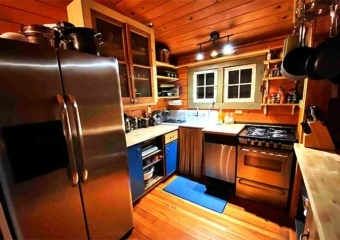 Streamside Catskill Cabin Kitchen