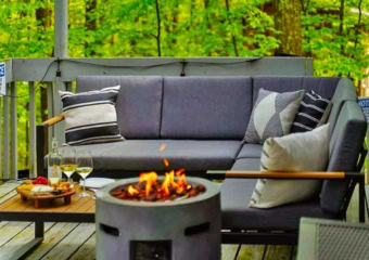 Stunning Bushkill Getaway Fire Pit