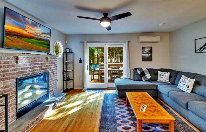 Sunset Lake House Living Room