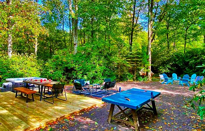 Sycamore Camp at Lake Harmony Backyard