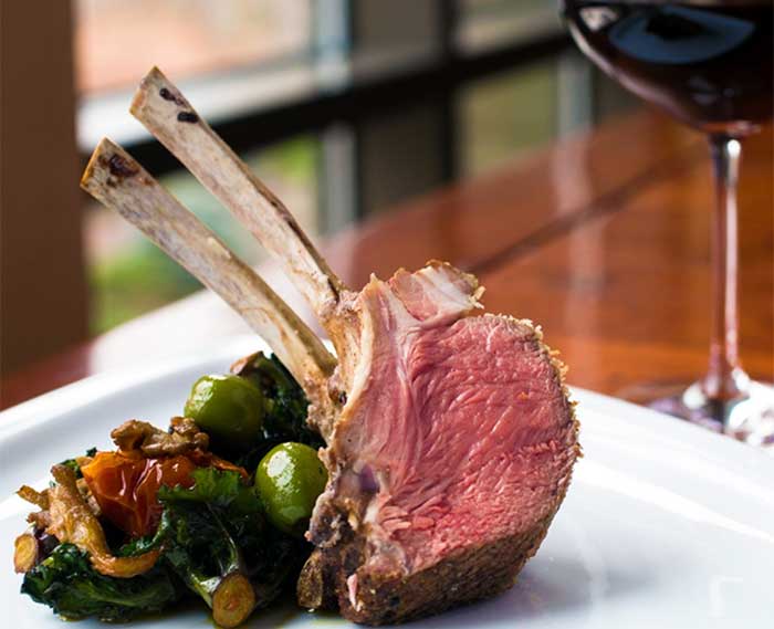 TREE Restaurant Woodloch Lodge rack of lamb