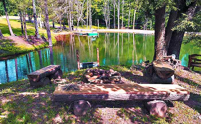 The Brookside Lodges Swimming Pond