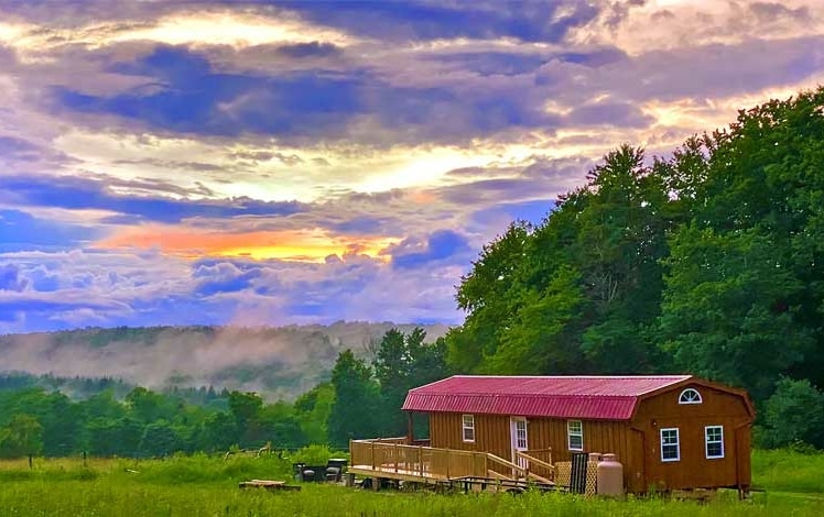 the farm sanctuary cabin exterior