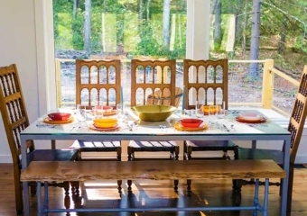 The Golden Hour Catskills dining table