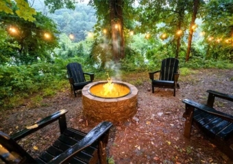 The Hawks Nest fire pit