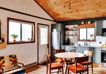 The Little Black Cabin Kitchen