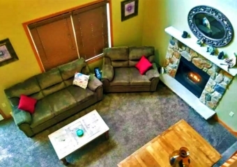 The Pocono Chalet Living Room