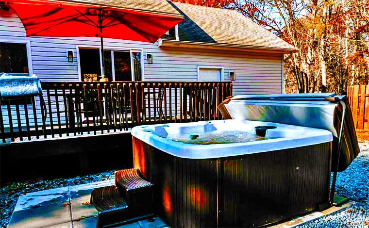 The Pocono House Hot Tub