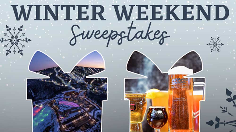 The Pocono Winter Weekend Sweepstakes Poster