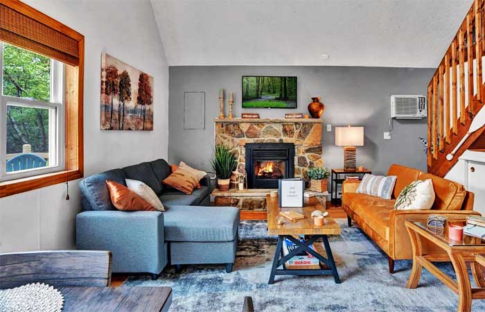 The Sage Chalet Living Room