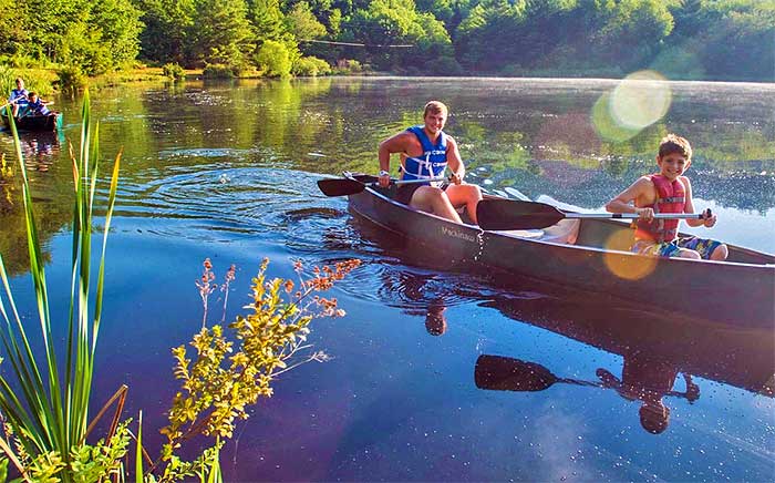 Timber Lake West Canoeing on Private Lake