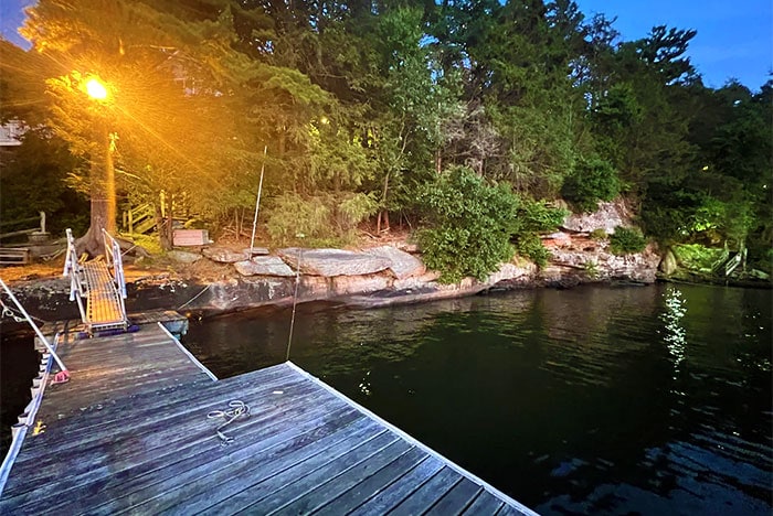 Treehouse on Lake Wallenpaupack boat deck