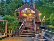 Treehouse on Lake Wallenpaupack front exterior