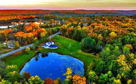 Twin Ponds Estate Aerial Exterior