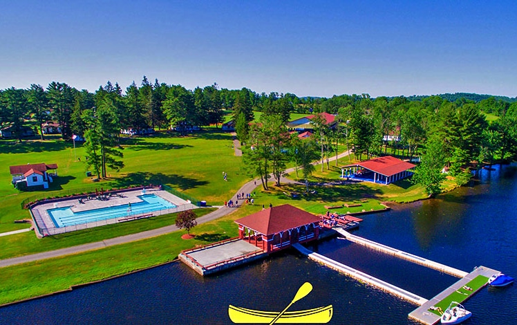 lake, pier, and grounds