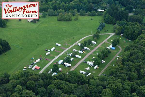 Valleyview-Farm-Campground-North-area with RVs and mobile homes