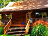 White Haven Log Cabin Exterior