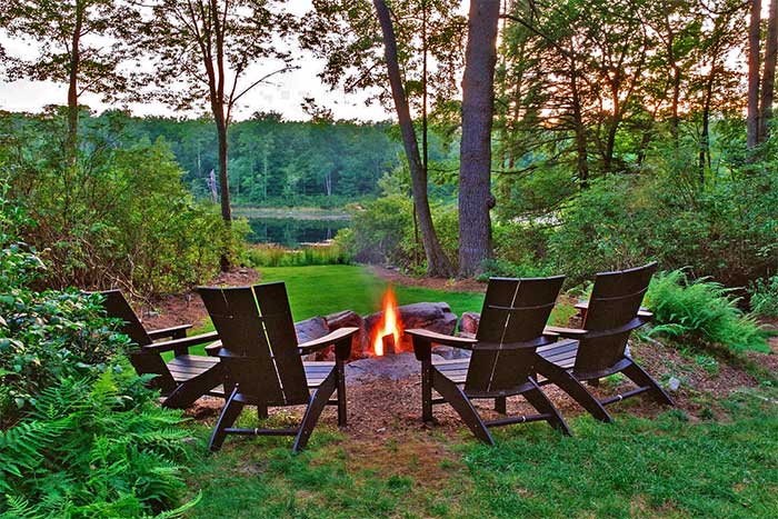 Wilderness Lake House Fire Pit