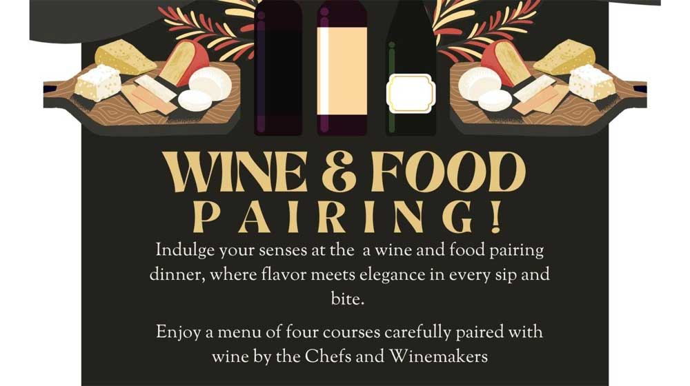 Wine & Food Pairing at Eagles Rest Poster