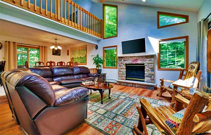 Woodland Cabin Living Room