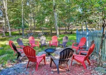 bliss house chairs around fire pit
