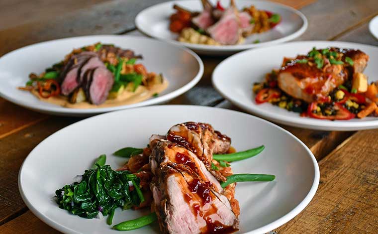 blu stone caterers dishes