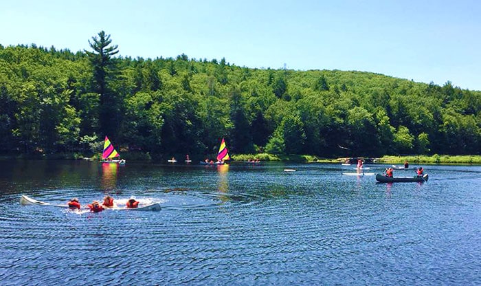 camp-netimus-lake with sailboats