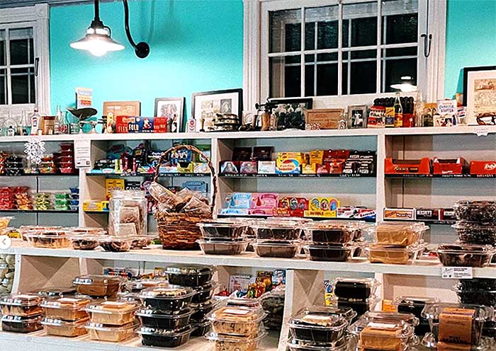 chantilly goods shelves of sweets