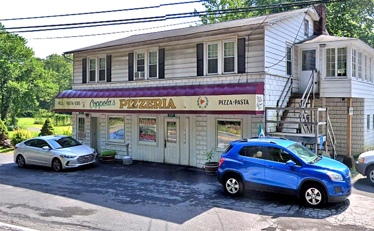 Coppola's Pizza exterior free standing building