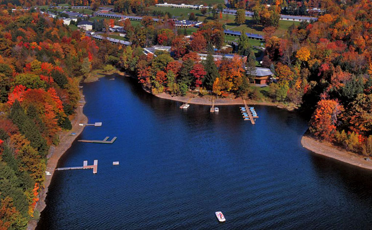 cove-haven-resort-aerial-view-lake-and-buildings