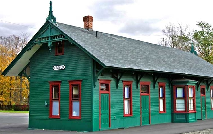 Cresco train station museum old station building