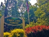 fawn lake forest welcome sign